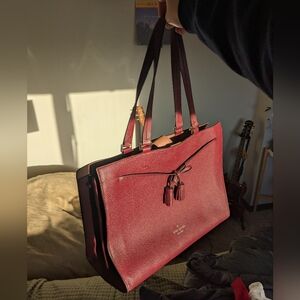 Kate Spade Tote Shoulder Bag Dark Red